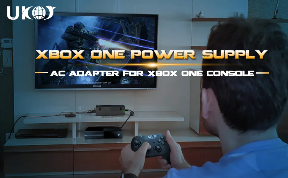 Power Supply Brick Power Adapter for Xbox One, [Low Noise Version] UKor